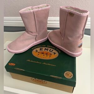 Emu Australia Women’s size 7 pink 100% Australian Merino Wool boots